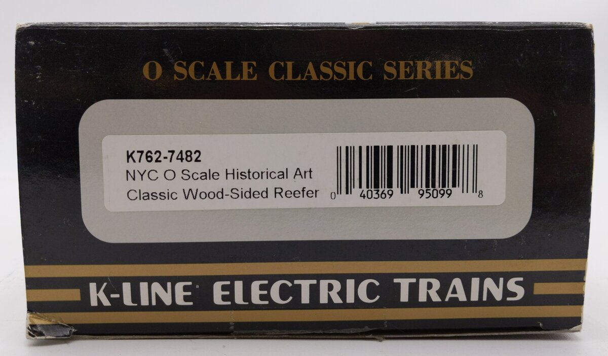 K-Line K762-7482 O NYC Historical Art Classic Wood-Sided Reefer #7627482 LN/Box