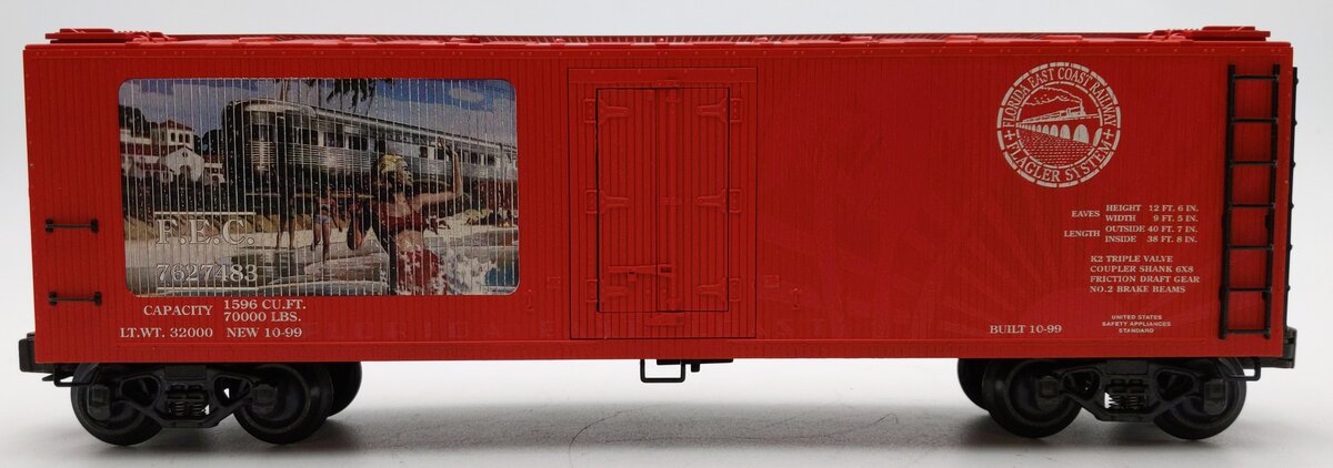 K-Line K762-7483 O FEC Historic Art Classic Woodsided Refrigerator Car #7627483 LN/Box