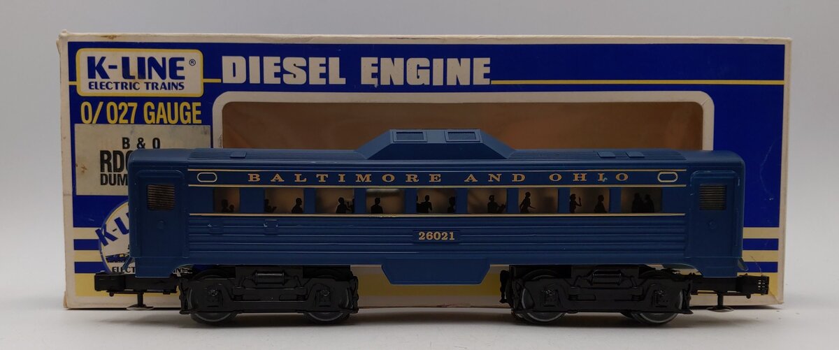 K-Line K26021 O B&O Non-Powered RDC Car #26021 LN/Box