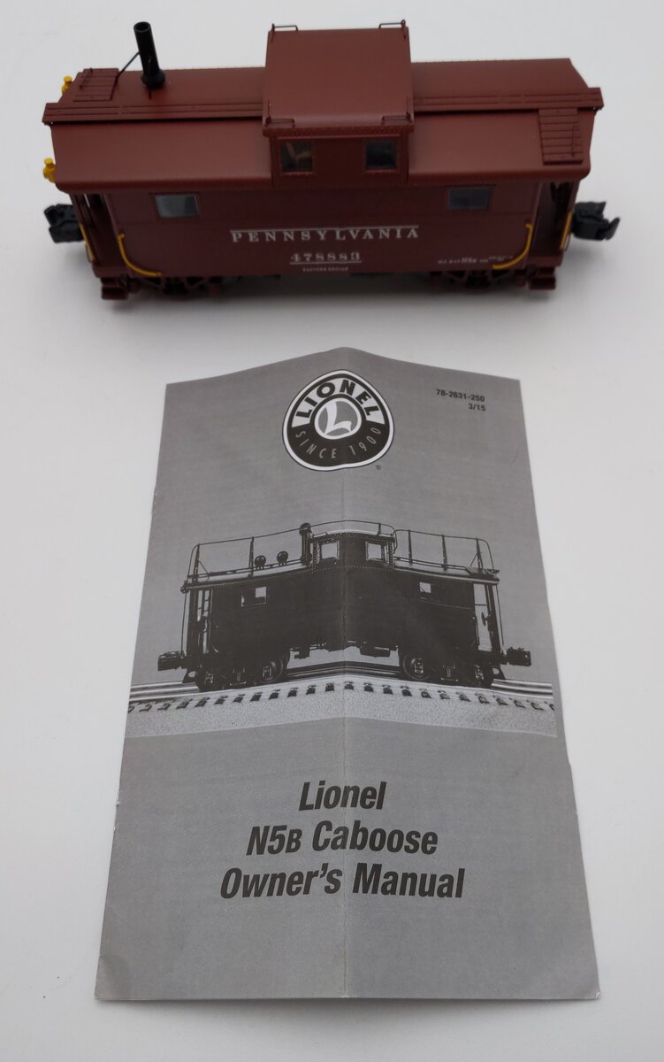 Lionel 6-82629 Pennsylvania N5B Cupola Caboose w/Lights & Smoke #478883 LN/Box