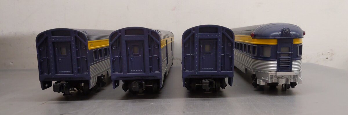 Williams 43155 O Gauge C&O 72 Ft. Streamline Passenger Cars (Set of 4) LN/Box