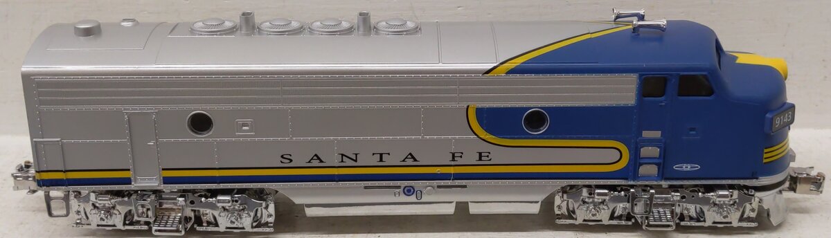 Menards 275-9143 O Santa Fe Blue Bonnet F3 Diesel Locomotive EX/Box