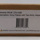 Menards 279-3380 O Army Flatcar w/ Two Jeeps #12725 LN/Box