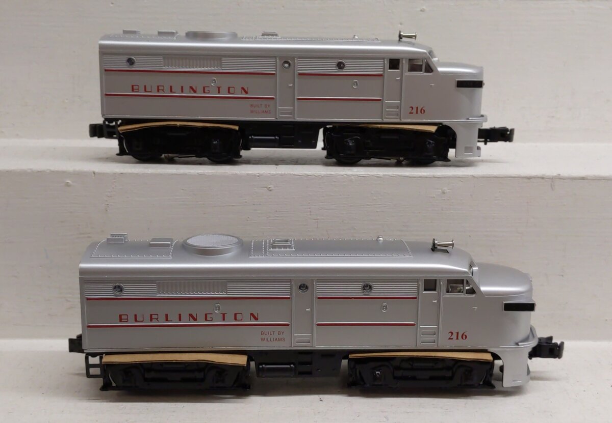 Williams 20094 O Chicago,Burlington & Quincy ALCO FA-2 AA Diesel Locomotive #216 LN/Box