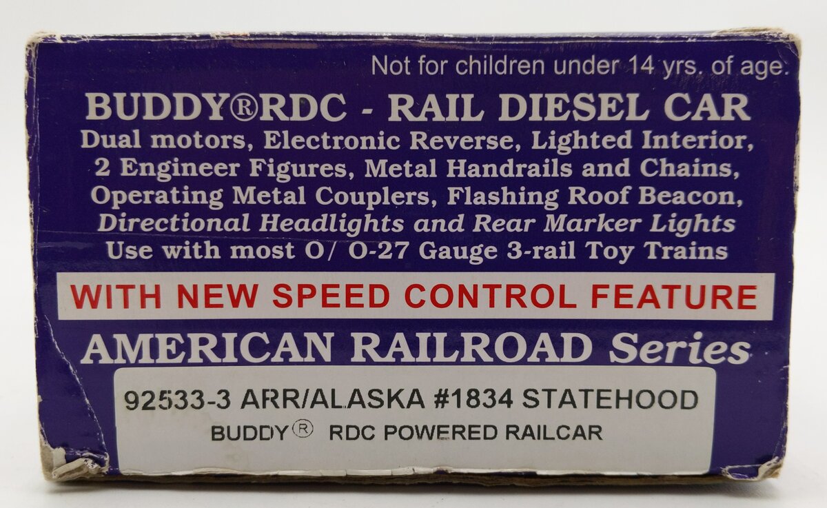 RMT 92533-3 O Gauge Alaska Buddy Powered Rail Diesel Car #1959 EX/Box