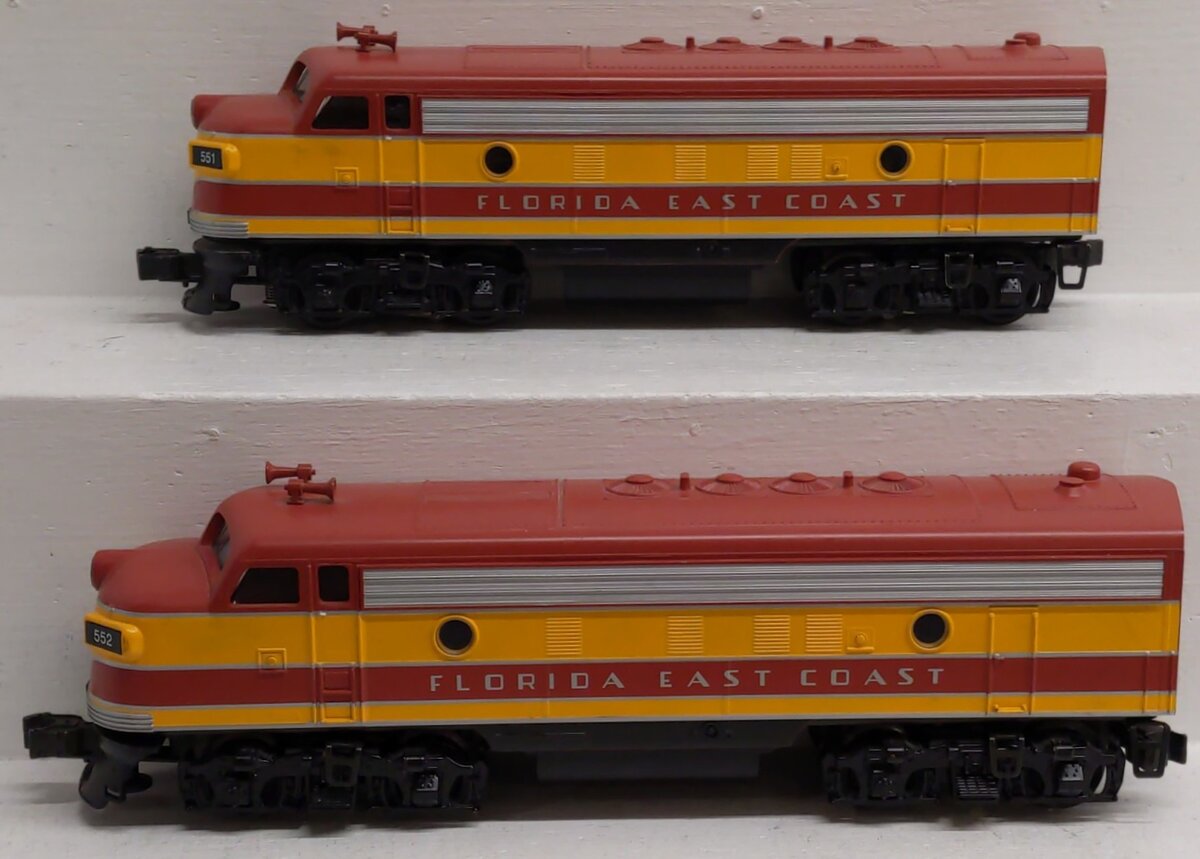 Williams F7-3003 O Gauge Florida East Coast F-7 Locomotives #551/552 EX