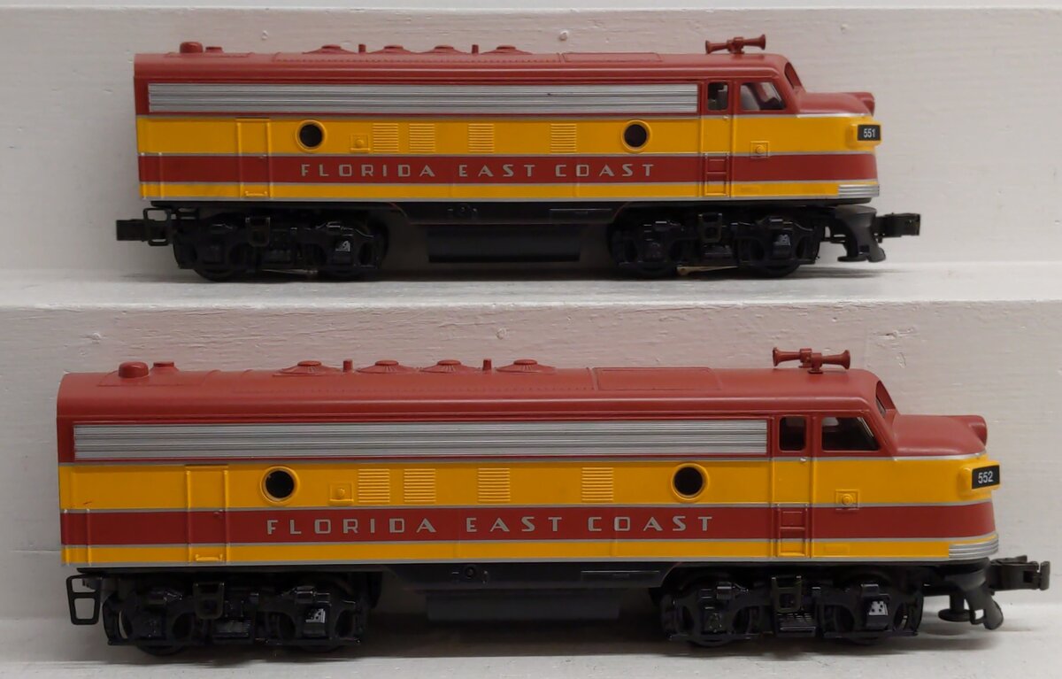Williams F7-3003 O Gauge Florida East Coast F-7 Locomotives #551/552 EX