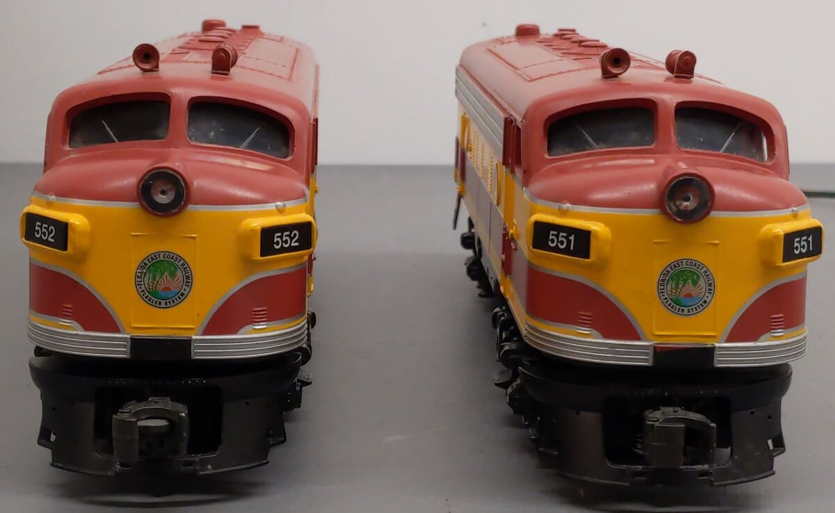 Williams F7-3003 O Gauge Florida East Coast F-7 Locomotives #551/552 EX