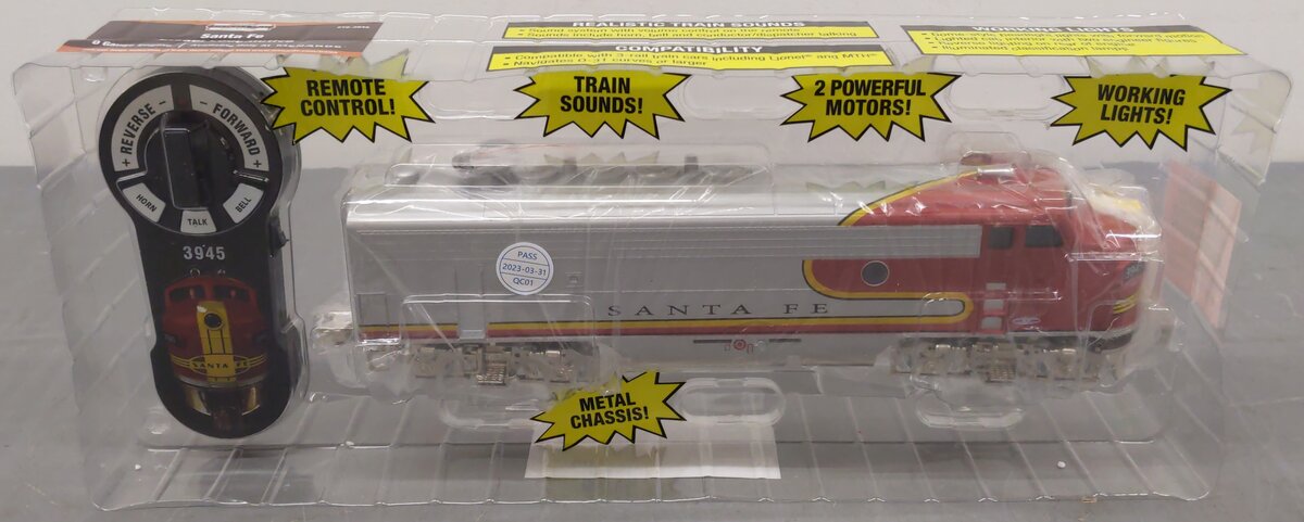 Menards 279-3945 O Santa Fe F3 Diesel Locomotive & Controller MT/Box