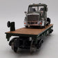 Menards Gold Line O Gauge Army Flatcar w/ Army Semi Tractor No.279-3966 LN