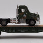 Menards Gold Line O Gauge Army Flatcar w/ Army Semi Tractor No.279-3966 LN