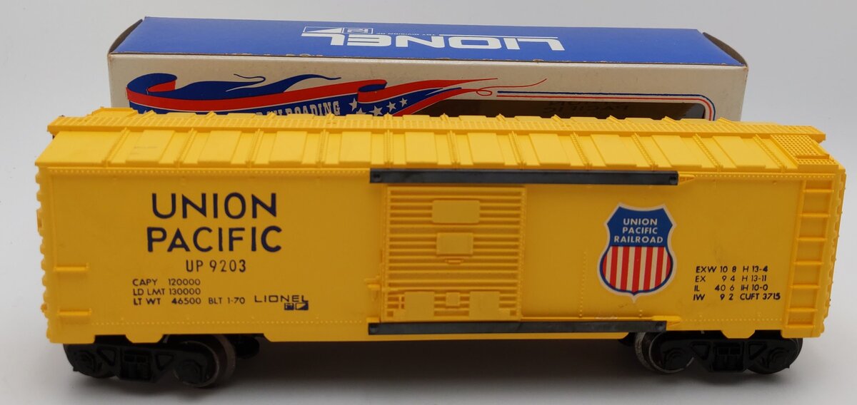 Lionel 6-9203 O Gauge Union Pacific Boxcar #9203 EX/Box