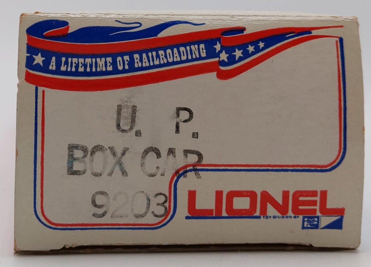 Lionel 6-9203 O Gauge Union Pacific Boxcar #9203 EX/Box
