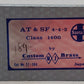 Custom NJ Brass 209 HO BRASS ATSF 4-4-2 Class 1400 Steam Loco/Tender EX/Box