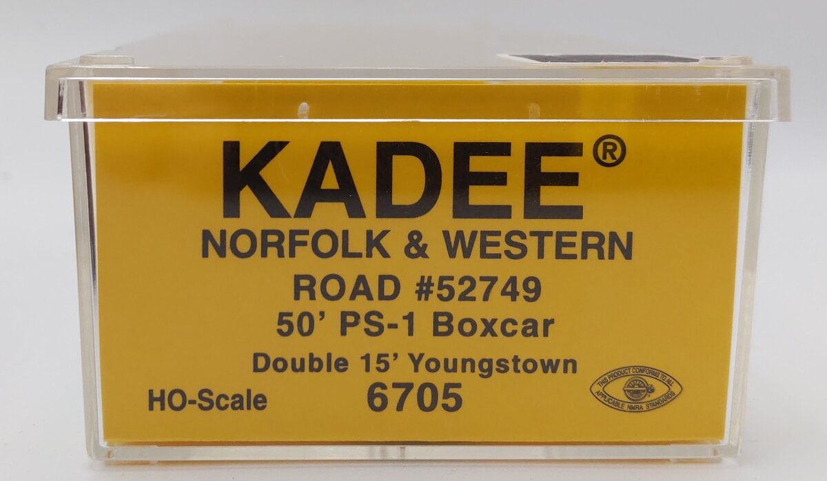 Kadee 6705 HO Norfolk & Western 50' PS-1 Boxcar #52749 EX/Box