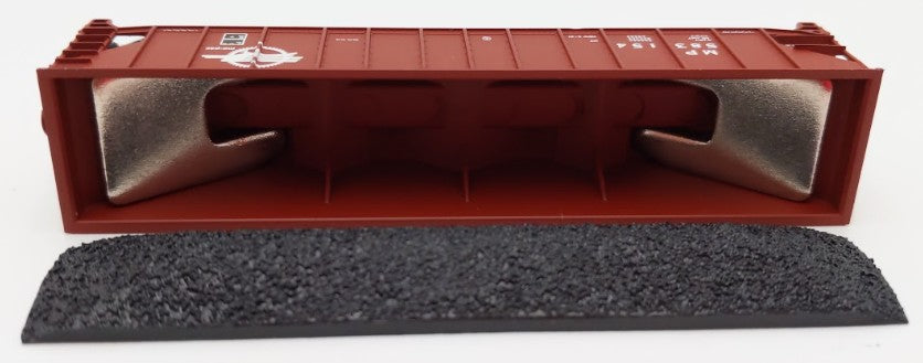 Trainworx Inc 2403-33 N Scale MP 100-Ton Quad 4-Bay Hopper Car #583154 w Coal EX/Box