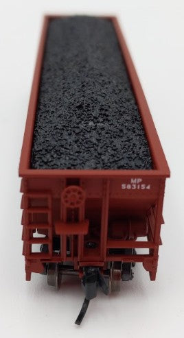 Trainworx Inc 2403-33 N Scale MP 100-Ton Quad 4-Bay Hopper Car #583154 w Coal EX/Box