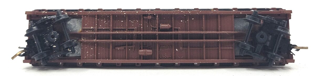 Atlas 3753 N Scale Conrail Flat Car w/ American President Lines Trailers VG/Box