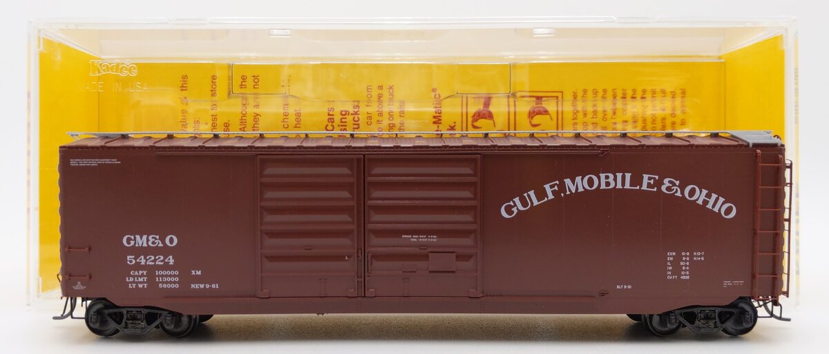 Kadee 6719 HO Scale Gulf, Mobile & Ohio 50' PS-1 Boxcar #54224 EX/Box