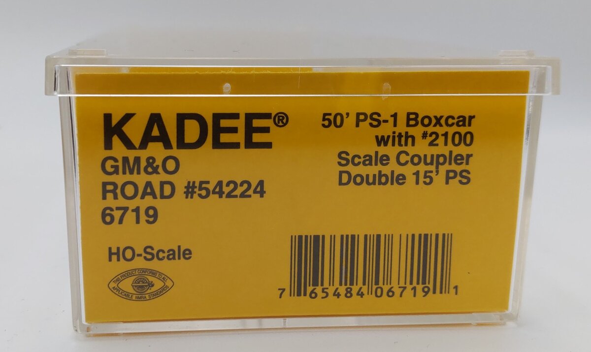 Kadee 6719 HO Scale Gulf, Mobile & Ohio 50' PS-1 Boxcar #54224 EX/Box