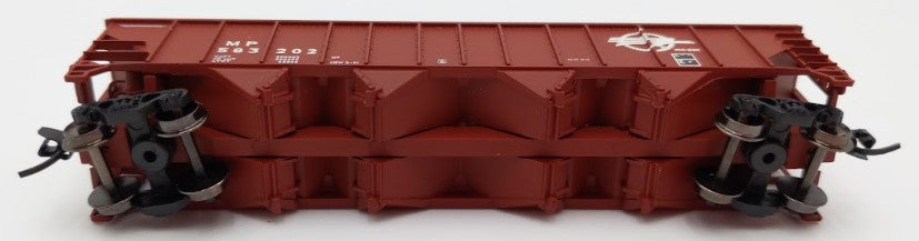 Trainworx Inc. 2403-34 N Scale MP 100-Ton Quad 4-Bay Hopper Car #583202 w Coal LN/Box