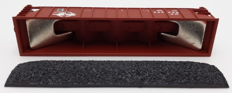 Trainworx Inc. 2403-34 N Scale MP 100-Ton Quad 4-Bay Hopper Car #583202 w Coal LN/Box