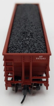 Trainworx Inc. 2403-34 N Scale MP 100-Ton Quad 4-Bay Hopper Car #583202 w Coal LN/Box