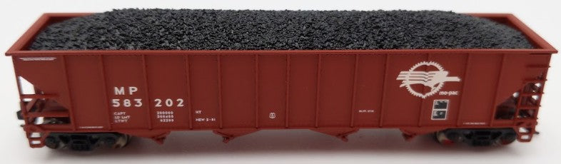 Trainworx Inc. 2403-34 N Scale MP 100-Ton Quad 4-Bay Hopper Car #583202 w Coal LN/Box