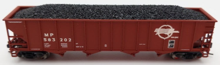 Trainworx Inc. 2403-34 N Scale MP 100-Ton Quad 4-Bay Hopper Car #583202 w Coal LN/Box