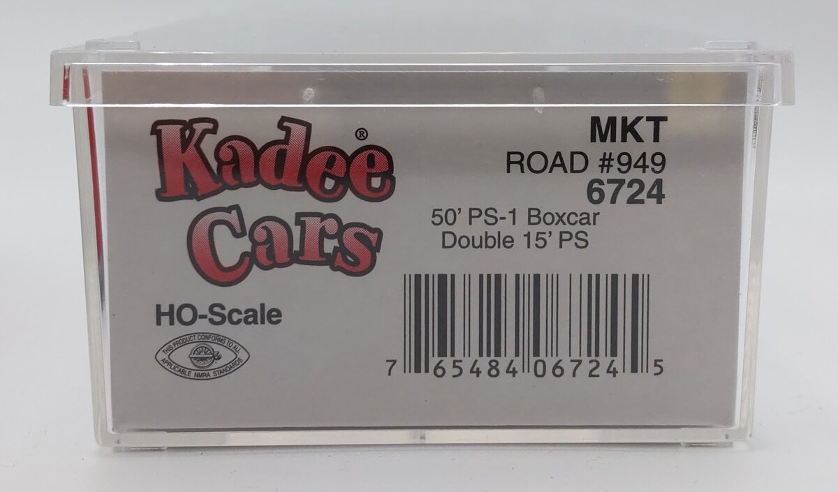 Kadee 6724 HO Missouri Kansas Texas Road 50' PS-1 Boxcar #949 EX/Box