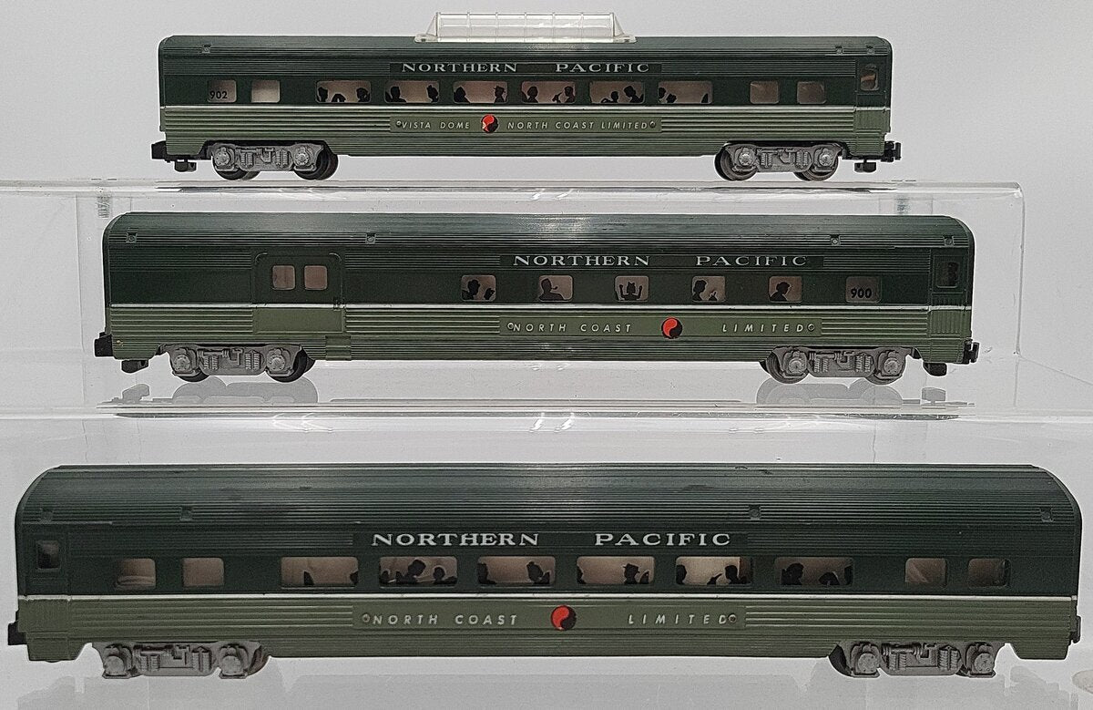 American Flyer Vintage S Scale NP North Coast Limited Passenger Cars [3] VG