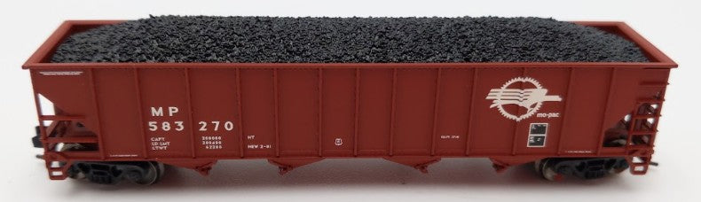 Trainworx Inc. 2403-36 N Scale MP 100-Ton Quad 4-Bay Hopper Car #583270 w Coal EX/Box
