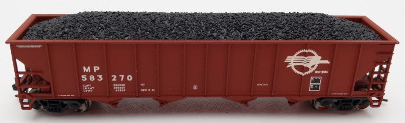 Trainworx Inc. 2403-36 N Scale MP 100-Ton Quad 4-Bay Hopper Car #583270 w Coal EX/Box