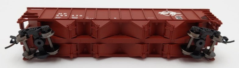 Trainworx Inc. 2403-36 N Scale MP 100-Ton Quad 4-Bay Hopper Car #583270 w Coal EX/Box