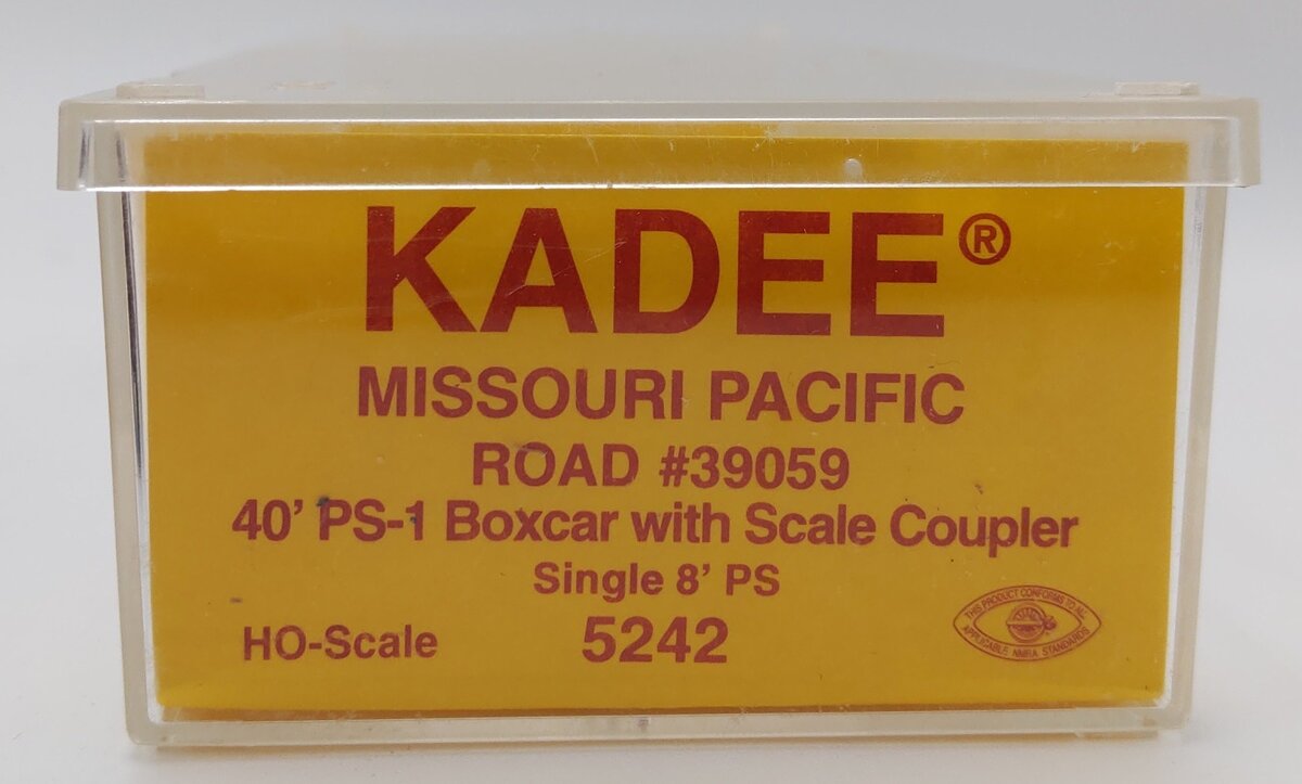 Kadee 5242 HO Scale Missouri Pacific 40' PS-1 Boxcar with Scale Couplers #39059 EX/Box