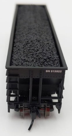 Trainworx Inc 2411-13 N Burlington Northern 100-Ton 4-Bay Hopper #513922 w Coal LN/Box