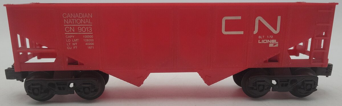 Lionel 6-9013 O Gauge Canadian National 2-Bay Hopper #9013 VG