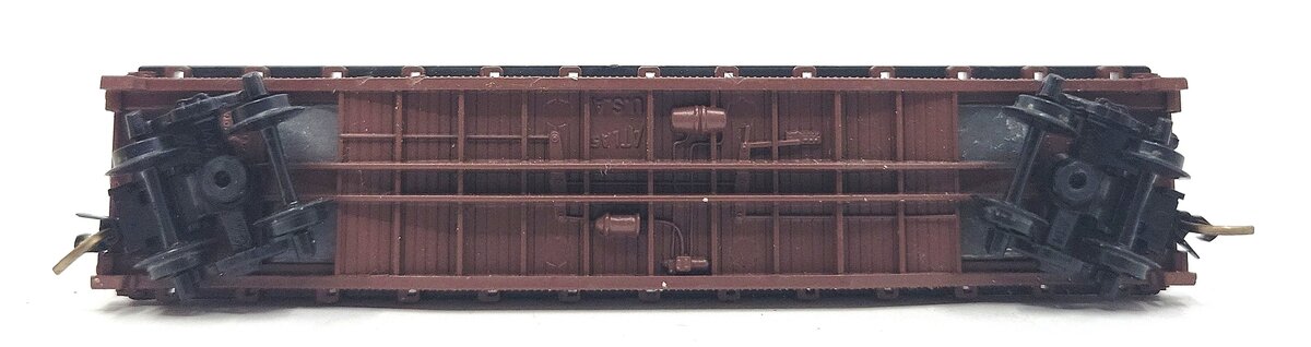 Atlas 3745 N Scale Santa Fe Piggyback Flatcar w/Trailers #92308 EX/Box