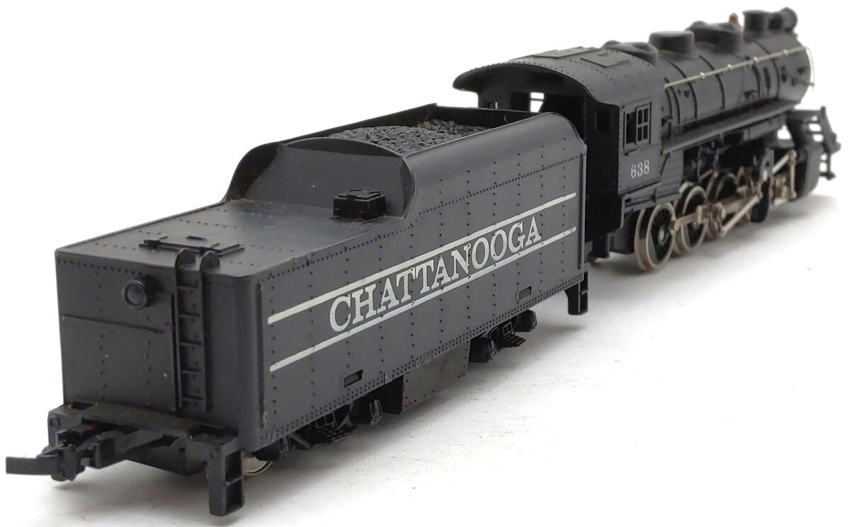 Tyco HO Scale Chattanooga 2-8-0 Steam Locomotive w/ Tender #638 EX