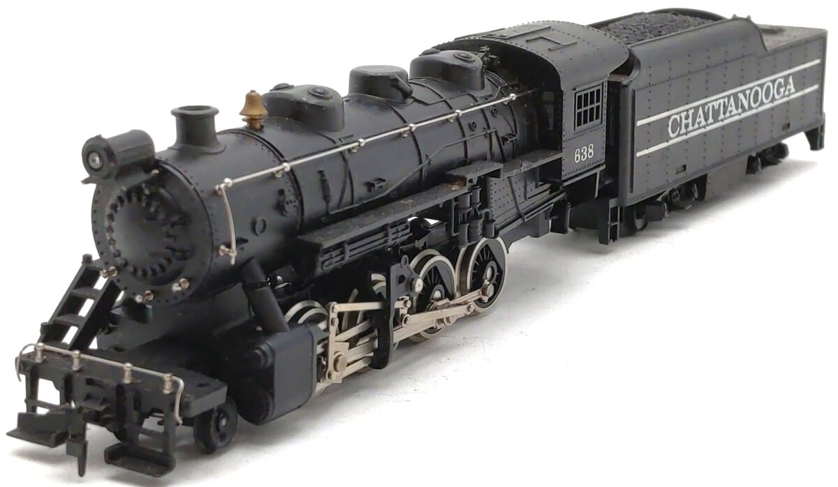 Tyco HO Scale Chattanooga 2-8-0 Steam Locomotive w/ Tender #638 EX