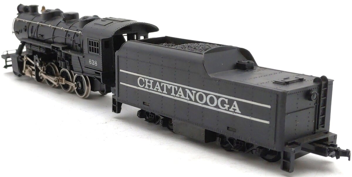 Tyco HO Scale Chattanooga 2-8-0 Steam Locomotive w/ Tender #638 EX