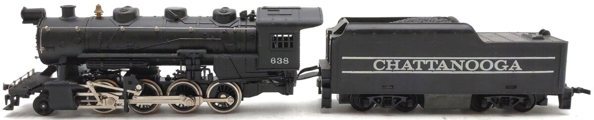 Tyco HO Scale Chattanooga 2-8-0 Steam Locomotive w/ Tender #638 EX