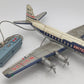 Nomura Vintage Tinplate United DC-7 Mainliner Battery Operated Toy VG