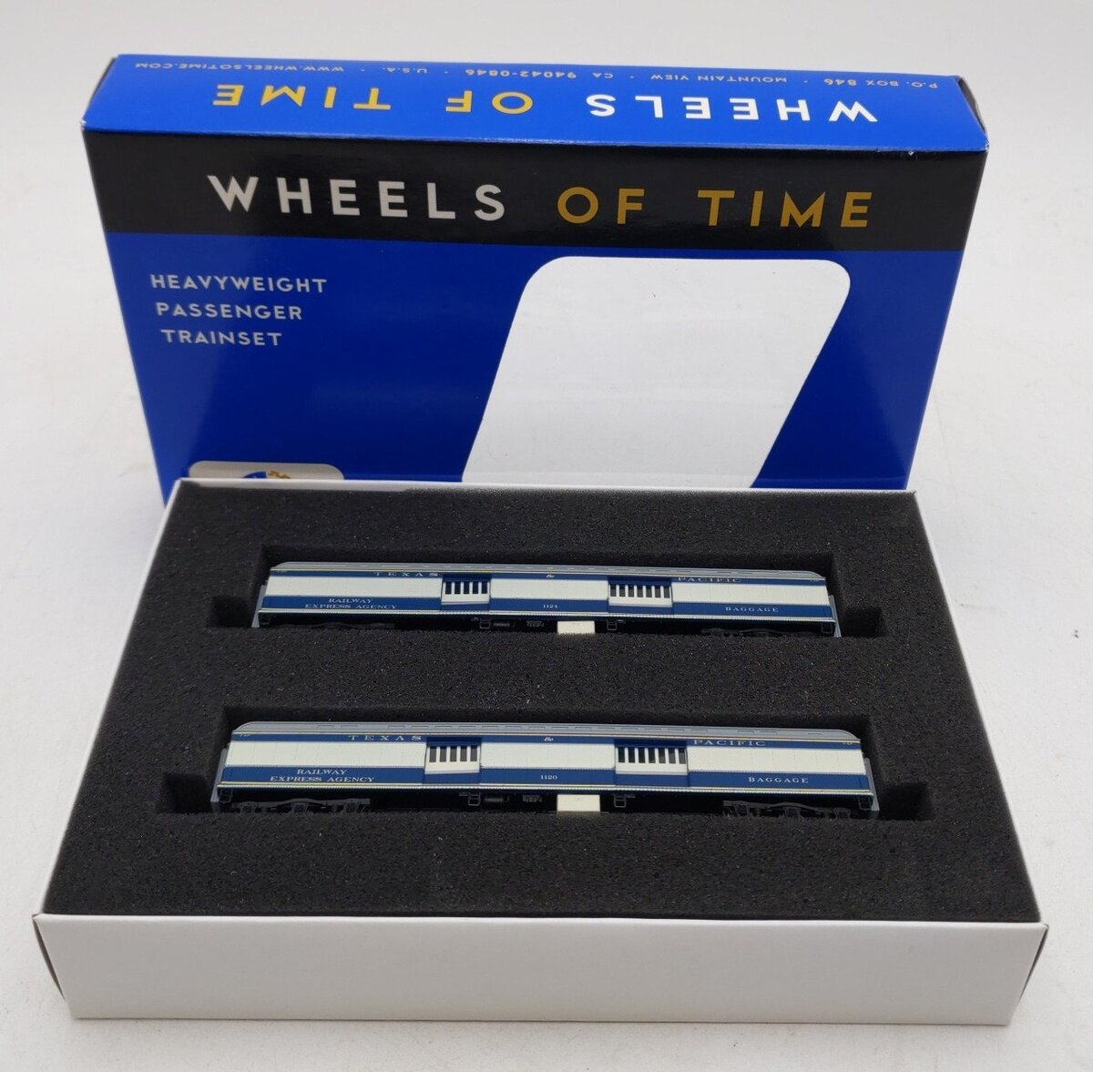 Wheels of Time 205TS N Scale Texas & Pacific Baggage Car Set of 2 LN/Box