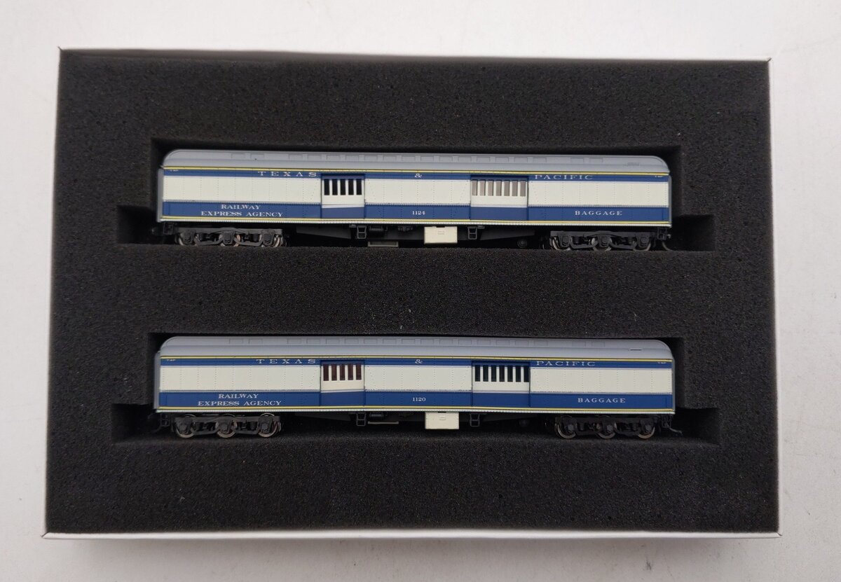 Wheels of Time 205TS N Scale Texas & Pacific Baggage Car Set of 2 LN/Box