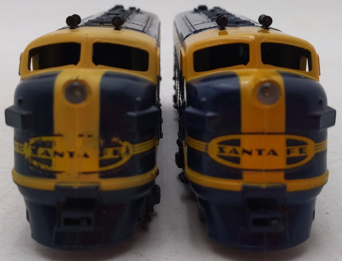 Tyco F7A Santa Fe Powered & Dummy AA Diesel Locomotive Set #4015