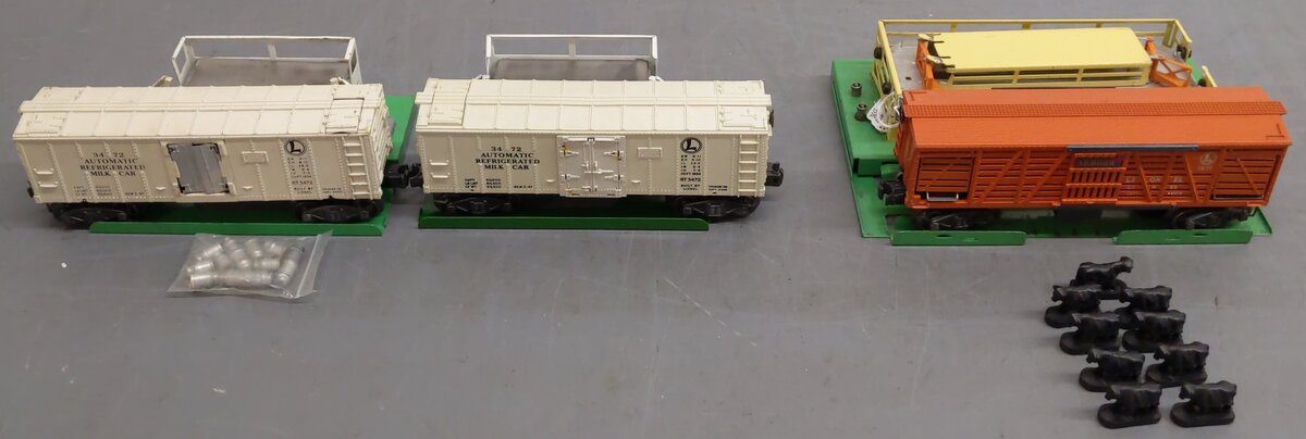 Lionel O Gauge Vintage Accessories; 3462P x 2, 3472, x 2, 3656, [5] VG/Box