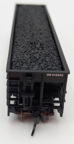 Trainworx Inc 2411-15 N Burlington Northern 100-Ton 4-Bay Hopper #513932 w Coal EX/Box