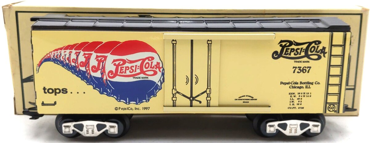 Marx 7367 Vintage O Tinplate Pepsi-Cola Boxcar LN/Box