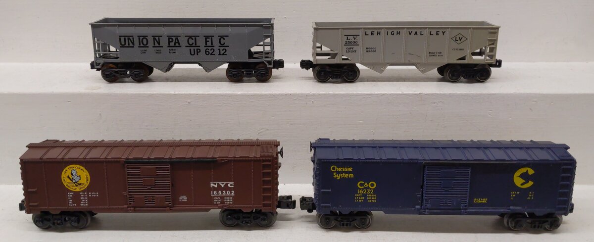 Lionel & K-Line O Gauge Freight Cars: 6-36250, 16232, 6176, K-6212 [4] EX